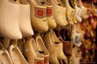 Detail of the clogs exhibited inside the clog workshop of Zaanse Schans - Thumbnail