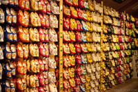 Clog models exhibited in the clog workshop - Zaandam, Netherlands