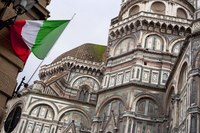 Detalle del ábside de la catedral de Florencia - Florencia, Italia