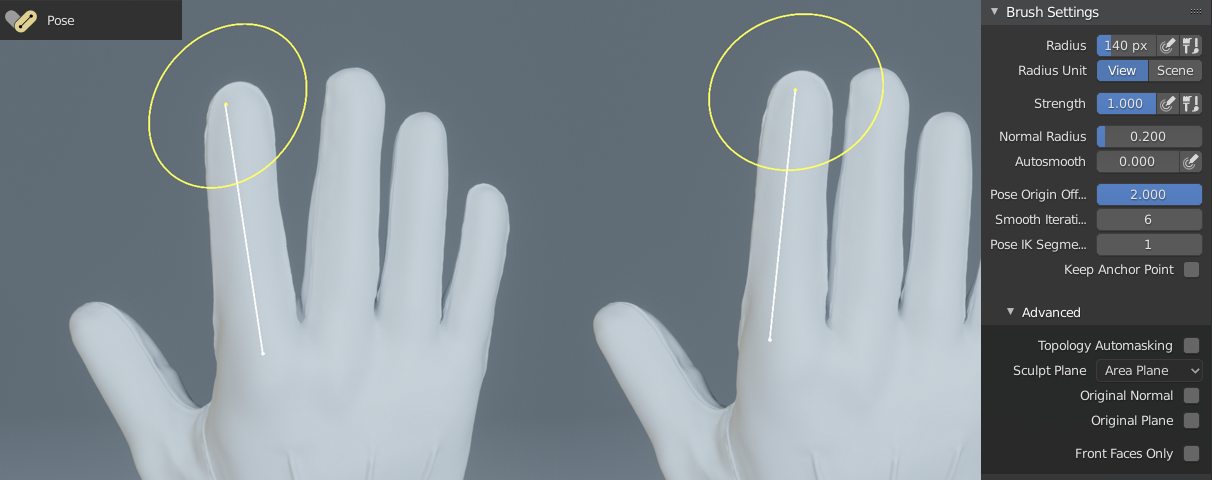 Sculpting in Blender 3D - Pose tool Sculpting in Blender 3D - Pose tool