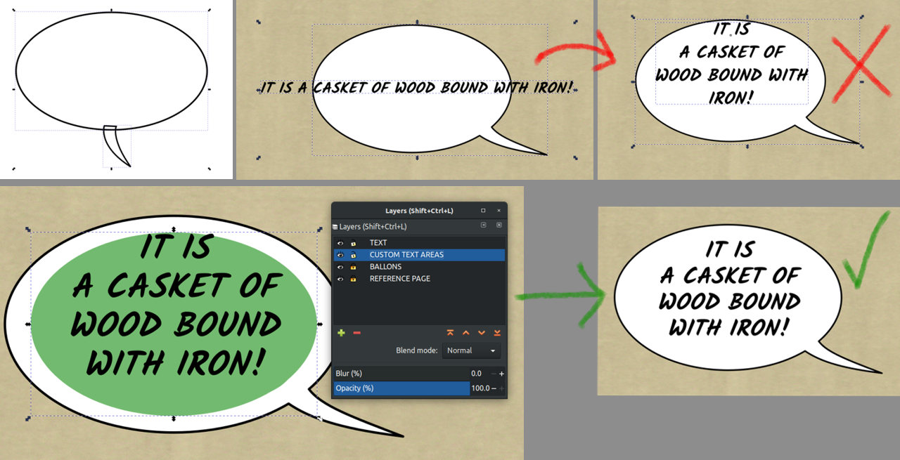 Creating Speech Balloons in Inkscape