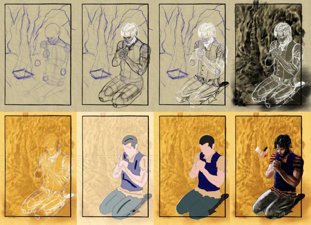 The Count of Monte Cristo - Drawing stages