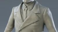 Vanrick - Escultura Personaje 3D - Detalle abrigo - Blender - Thumbnail