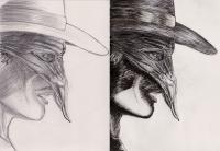 El Zorro contra la Tiranía - La marca del Zorro - Dibujos a lápiz y tinta - Thumbnail