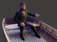 Modelo de personaje 3D del capitán Nemo - Thumbnail