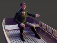 Modello 3D del personaggio del Capitano Nemo