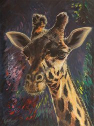 Oil on Panel Wildlife Painting