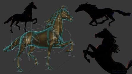 Retopologized and Rigged Model